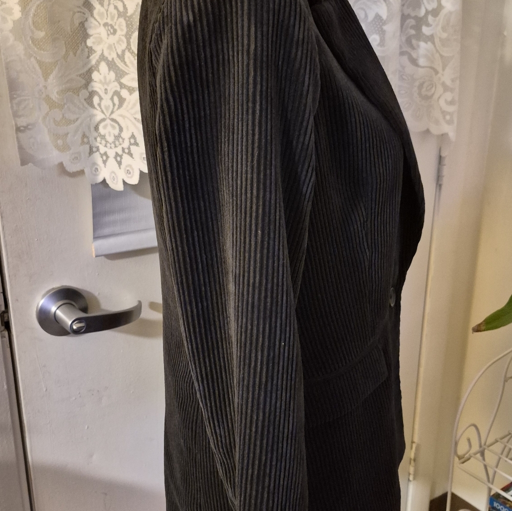 Banana Republic Black Corduroy One Button Blazer - Picture 3 of 8